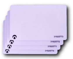 AX Proximity Card - RFID cards for use with AX reader, suitable for photo ID printing, encoded and numbered